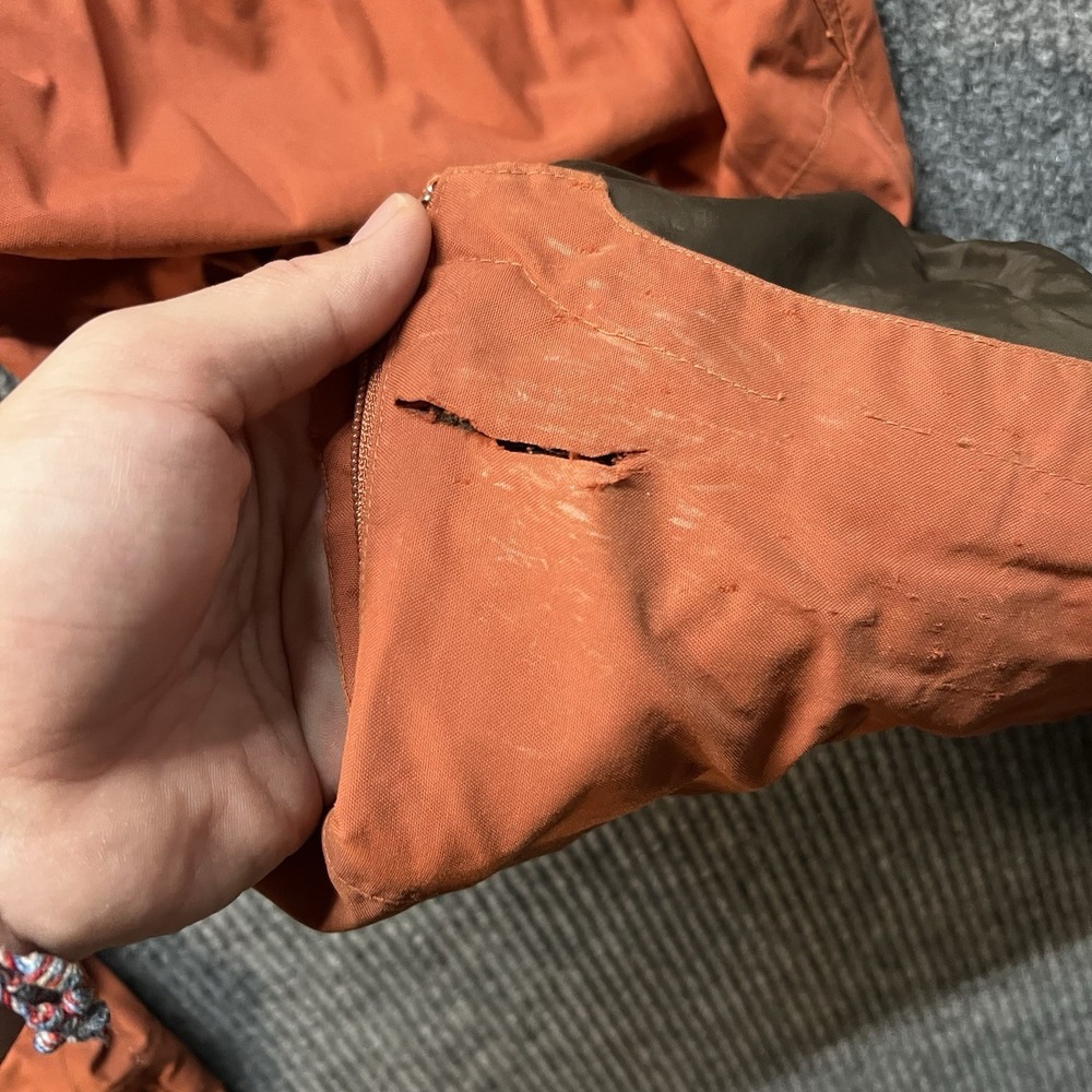 Burton Snow Pants Mens XL Orange Mesh Lined Insulated Waterproof Pockets - Picture 5 of 12